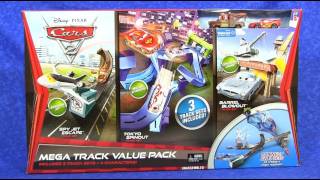 Disney Pixar Cars 2 Mega Track Value Pack Playset from Mattel [upl. by Orbadiah]