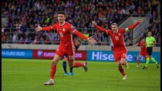 KIEFFER MOORE SCORES DEBUT GOAL FOR WALES [upl. by Elrae564]