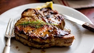 MARINATED GRILLED PORK CHOPS  SIMPLE WAY TO MAKE TENDER amp JUICY PORK CHOPS [upl. by Saimerej]