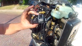 150hp Mercury Blackmax trouble shooting [upl. by Sturrock]