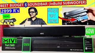 Mivi Fort S60  BEST BUDGET 60 W Bluetooth Soundbar  MOVIE TEST  BASS GAMING TEST  2 WOOFER 🔥🔥 [upl. by Shlomo]