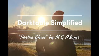 Darktable Simplified The Portra Skies look with a quick new editing technique Easy Darktable Guide [upl. by Aicital]