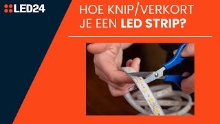 Hoe knipverkort je een led strip Ledstripspecialistnl [upl. by Korrie]