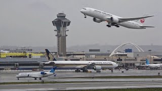 Spotting at LAX Airport from Clutters Park [upl. by Ahsiuq773]