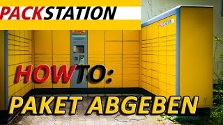 How To DHL Packstation Paket abgeben [upl. by Victory633]