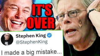 Stephen King PANICS After Elon Musk DESTROYS HIM in the Most HILARIOUS Way Possible [upl. by Fortuna]