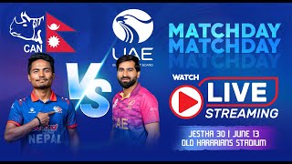 Nepal vs UAE Warmup Match  Watch Live  ICC Worldcup Qualifier 2023 [upl. by Ahsiekahs]