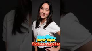 Tatjana Saphira Nikmati Sebuah Proses tatjanasaphira motivasi shorts [upl. by Ahsap957]