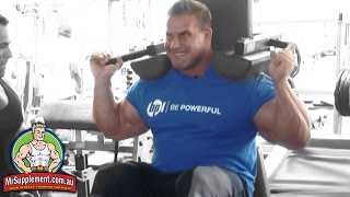 Jay Cutlers Hammer Strength V Squat  Exercise 4 [upl. by Hgielrac]