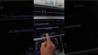 How to reset tire pressure warning on Audi A6automobile [upl. by Nonna494]