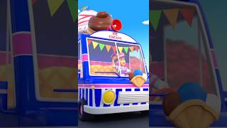 Wheels On The Ice Cream Truck shorts nurseryrhymes vehiclesong ytshorts preschool [upl. by Androw]