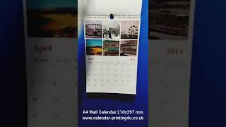 A4 wall Calendar for the year 2019 [upl. by Noe]