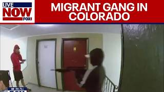 Heavilyarmed migrant gang takes over apartment building in Colorado [upl. by Aneej]