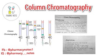 Column Chromatography Explained  Pharmacy Notes [upl. by Yewed313]