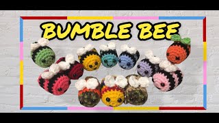 crochet bumble bee keychain ornament RAOK [upl. by Hurty299]