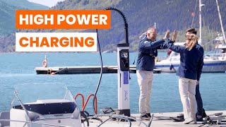 Electric Boat Fast Charging  Kempower Plug amp Evoy Develop the Future of Boating [upl. by Duke563]