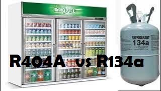 R404A vs R134a ¿Cual gas es mejor diferencias y cuales son las presiones de estos refrigerantes [upl. by Klockau]