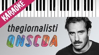 Thegiornalisti  Questa Nostra Stupida Canzone DAmore  Piano Karaoke con Testo [upl. by Nesiaj]