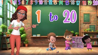 Learn counting from 1 to 20  Numbers for Toddlers amp Preschool Kids  Sing and learn [upl. by Colas]