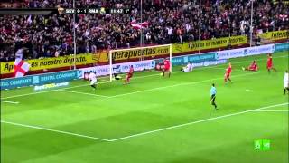 Iker Casillas Super parada vs Sevilla Great Save 17 12 2011 YouTube [upl. by Hurley401]