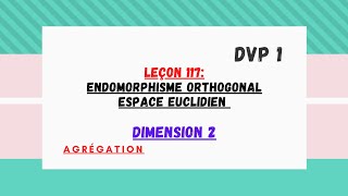 groupe orthogonal dun espace euclidien de dimension 2 [upl. by Odnaloy52]