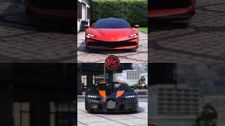 Ferrari SF90 Stradale vs Bugatti Chiron Super Sport battle 😎 cars supercars viral trending [upl. by Gregrory]