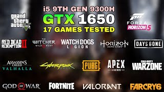 GTX 1650 Laptop  i59300H  Test in 17 Games in 2022 [upl. by Nelly509]