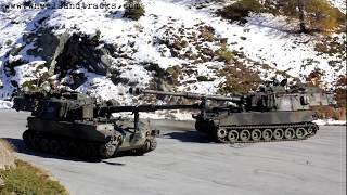 M109 Pz Hb der Art Abt 10 auf dem Simplonpass [upl. by Seitz]