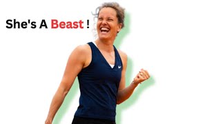 BEAST MODE Barbora Strycova Tennis Training Routine [upl. by Levram]