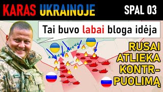 Spal 3 Ukrainiečiai SUNAIKINA 14 TANKŲ IR ŠARVUOČIŲ Aplink Novoprokopivką Karas Ukrainoje Apžvalga [upl. by Asha]