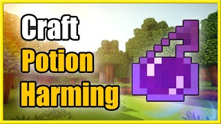 How to Make Potion of Harming in Minecraft Instant Damage [upl. by Yssej]