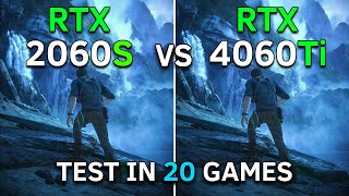 RTX 2060 SUPER vs RTX 4060 Ti  Test In 20 Games at 1080p  2023 [upl. by Lraep404]