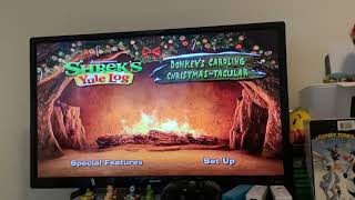 Donkeys Christmas shrektacular 2010 dvd opening and menu walkthrough [upl. by Junno619]