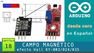 Arduino desde cero en Español  Capítulo 18  Sensor de Campo Magnético modelos KY por efecto Hall [upl. by Albright196]