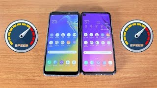 Samsung Galaxy A9 2018 Vs Galaxy A8s 2019 Speed Test [upl. by Urania521]