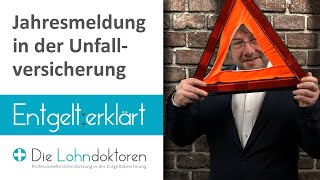 Entgelt erklärt Die Jahresmeldung in der Unfallversicherung Meldegrund 92 [upl. by Lladnarc638]