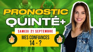 Pronostic PMU quinté du jour du Samedi 21 septembre 2024 à Chantilly [upl. by Accebor]