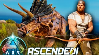 Vores FØRSTE MAX LEVEL Dino og Flytter Basen  ARK Survival Ascended Ep 3 [upl. by Iror394]