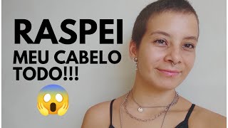 RASPEI MEU CABELO SOZINHA e em CASA😱 [upl. by Behrens]