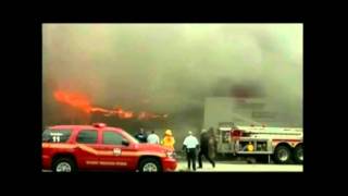 Commerical Fire Collapse Near Miss [upl. by Vange386]