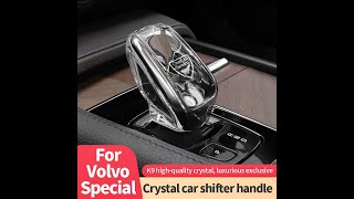 For Volvo xc60 s60 v60 xc90 s90 v90 V60 XC40 C40 Crystal Gear Shift Knob Cover [upl. by Mota]