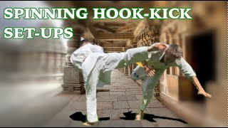 Ushiro Mawashi Geri Spinning Hook Kick Setups amp Combos 1  Full Contact Karate [upl. by Lynus241]