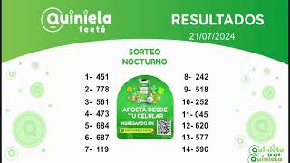 SORTEO VESPERTINO Y NOCTURNO 21072024 [upl. by Roddy]