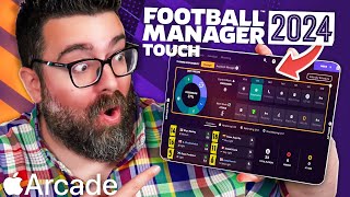 FOOTBALL MANAGER 2024 TOUCH on APPLE ARCADE  First Look amp Review of FM24 Touch  FMT24 [upl. by Auka256]