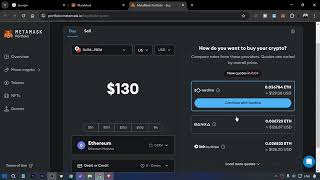 Metamask Tutorial  How to Buy Crypto in Metamask [upl. by Anirok]