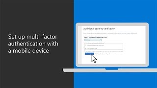 Set up multifactor authentication with a mobile device in Microsoft 365 Business [upl. by Colvert197]