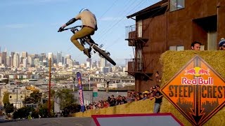 Bike Racing Down Steep San Francisco Streets  Red Bull Steep Crest 2014 [upl. by Annahc]