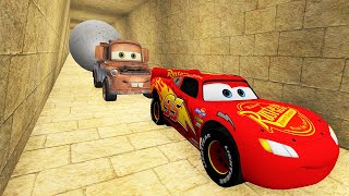 Looking for Disney Pixar Cars On the Rocky Road  Lightning McQueen Mater Dinoco McQueen Mack [upl. by Evangeline706]