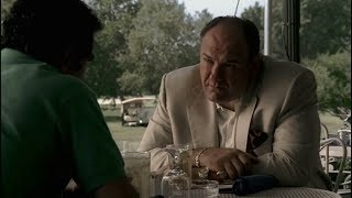 Tony And Little Carmine Lupertazzi Talk Leadership  The Sopranos HD [upl. by Nuahsar]