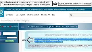 REDDITO DI EMERGENZA DOMANDA ONLINE LA TUTORIAL [upl. by Miahc525]